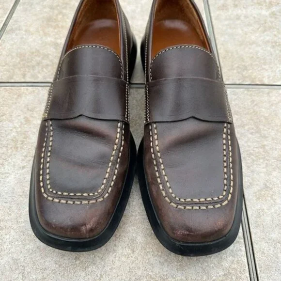 Tod's Women's Brown Leather Driving Loafers